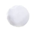 Snowball or hailstone on a white background