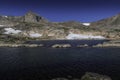 Snowbank Lake snowfield and rocks