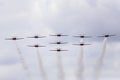 Snowbirds in Flight Canada Royalty Free Stock Photo