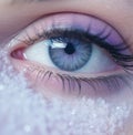 Snowblind: The Mysterious Gaze of a Veiled Woman
