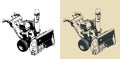 Snowblower illustrations