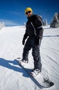 Snowboard beginner Royalty Free Stock Photo