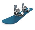 Snowboard with Bindings Isolated Royalty Free Stock Photo