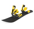 Snowboard with Bindings Isolated