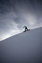 Snowboard freeride in high mountains Royalty Free Stock Photo