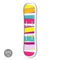 Snowboard icon. Vector illustration