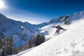 Snowboard landscape Royalty Free Stock Photo