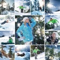 Snowboard mix Royalty Free Stock Photo