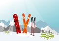 Snowboard and Ski in the Ski Mountain Resort