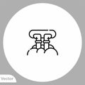 Snowboard vector icon sign symbol Royalty Free Stock Photo
