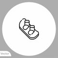 Snowboard vector icon sign symbol Royalty Free Stock Photo