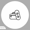 Snowboard vector icon sign symbol Royalty Free Stock Photo