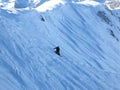 Snowboarder in Alps