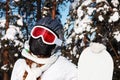 Snowboarder girl Royalty Free Stock Photo