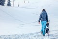 Snowboarder girl Royalty Free Stock Photo