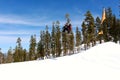 Snowboarder jumping at Northstar California