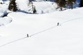 Snowboarders, Cuneaz, Ayas valley (Italy)