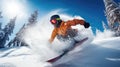 snowboarding action sport background