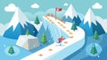 A snowboarding simulation that allows users to customize their own courses and environments from pristine mountain peaks