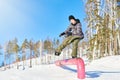 Snowboarding Stunts Royalty Free Stock Photo