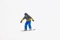 Snowboarding under the snow. Ski slope. White winter mountain Royalty Free Stock Photo