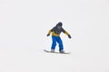 Snowboarding under the snow. Ski slope. White winter mountain Royalty Free Stock Photo