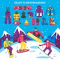 Snowboarding Vector Illustration