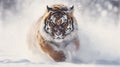 Snowbound Predator: The Mighty Tiger in Winter