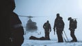 Snowbound Saviors: Search and Rescue in Action