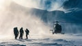 Snowbound Saviors: Search and Rescue in Action