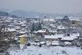 Snowbound town