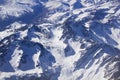 Snowcapped Andes. Aerial photo