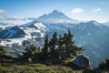 Snowcapped Mount Baker, Ptarmigan Ridge, Washington state Cascades Royalty Free Stock Photo