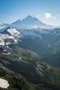 Snowcapped Mount Baker, Ptarmigan Ridge, Washington state Cascades Royalty Free Stock Photo