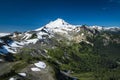 Snowcapped Mount Baker, Ptarmigan Ridge, Washington state Cascades