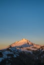 Snowcapped Mount Baker at sunrise, Washington state Royalty Free Stock Photo