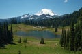 Snowcapped Mount Rainier Royalty Free Stock Photo