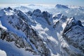 Snowcapped mountains. Italian Dolomites Royalty Free Stock Photo