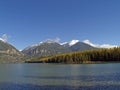 Snowcapped Mountains and Lake Royalty Free Stock Photo