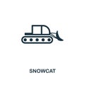 Snowcat icon. Premium style design from winter sports icon collection. UI and UX. Pixel perfect Snowcat icon for web design, apps, Royalty Free Stock Photo