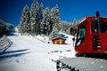 Snowcat on a Ski Resort Royalty Free Stock Photo