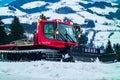 snowcat in a skiing resort