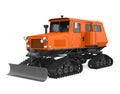 Snowcat Vehicle Isolated