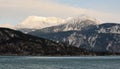 Snowcovered Mountains in Alaska. Royalty Free Stock Photo