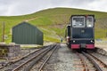 Snowdon Mountain Railway that brings passengers to Mount Snowdonia in Wales Royalty Free Stock Photo