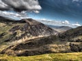 Snowdon Mountain Railway is a narrow gauge cog railway in Gwynedd in northwest Wales. It is a tourist railway that travels Royalty Free Stock Photo