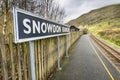 Snowdon Ranger, narrow gauge railway station Royalty Free Stock Photo