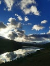 Snowdonia reflective Lake and sky Royalty Free Stock Photo