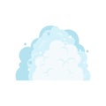 Snowdrift Isolated. Pile of snow. Vector illustration Royalty Free Stock Photo