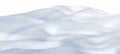 Snowdrift isolated on white background.  White clean snow texture. Royalty Free Stock Photo